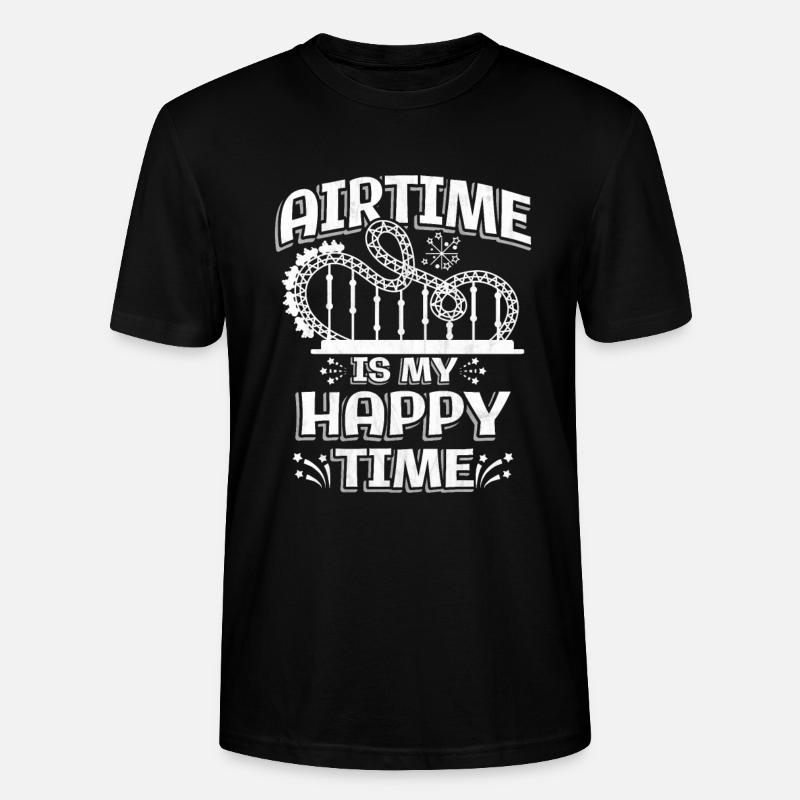 Achterbahn - Stanley/Stella Unisex Bio-T-Shirt CRAFTER - Schwarz