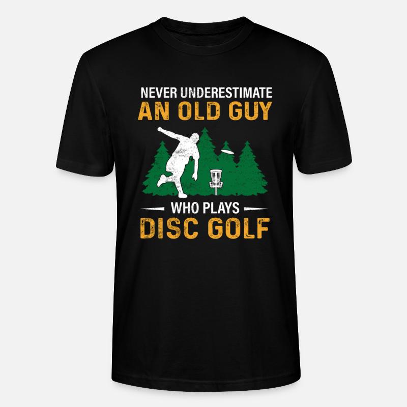 Disc Golf Papa Geschenk - Stanley/Stella Unisex Bio-T-Shirt CRAFTER - Schwarz