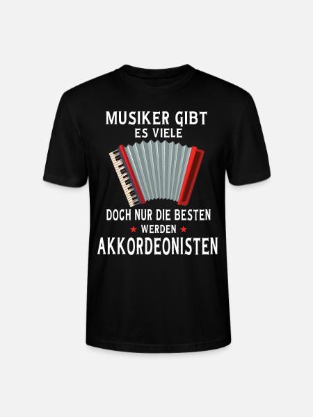 Akkordeon Steirische Ziehharmonika Geschenk - Stanley/Stella Unisex Bio-T-Shirt CRAFTER - Schwarz
