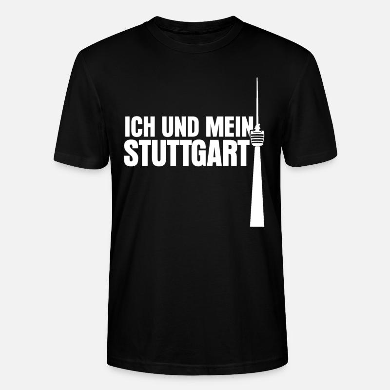 Stuttgart Stuttgarter Fernsehturm - Stanley/Stella Unisex Bio-T-Shirt CRAFTER - Schwarz