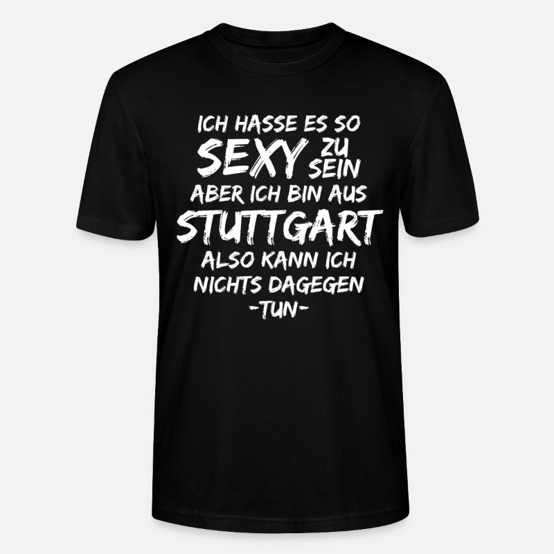 Stuttgart Stuttgarter lustig - Stanley/Stella Unisex Bio-T-Shirt CRAFTER - Schwarz