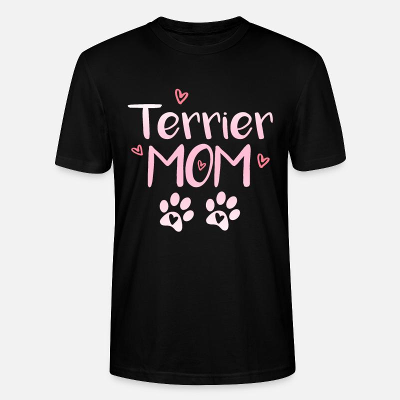 Terrier Mom - T-shirt bio CRAFTER Stanley Stella Unisexe - noir