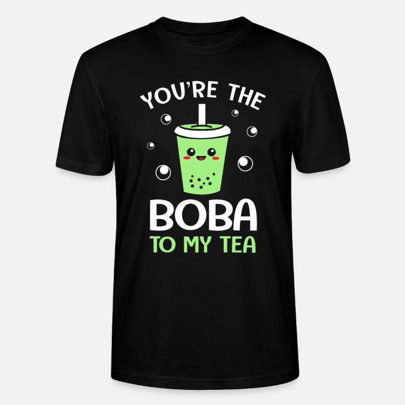 Bubble Tee Boba Tea - Stanley/Stella CRAFTER Unisex Organic T-Shirt - black