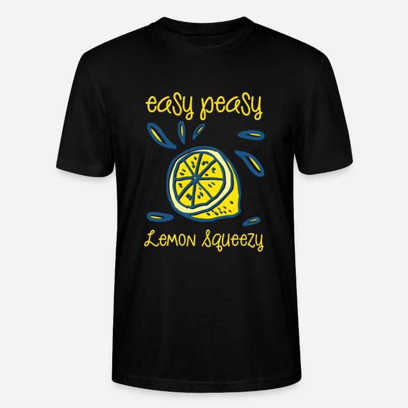 Easy Peasy Lemon Squeezy - Stanley/Stella Unisex Bio-T-Shirt CRAFTER - Schwarz