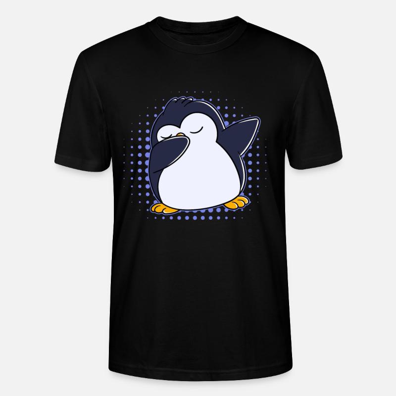 Dabbing Pinguin - Stanley/Stella Unisex Bio-T-Shirt CRAFTER - Schwarz