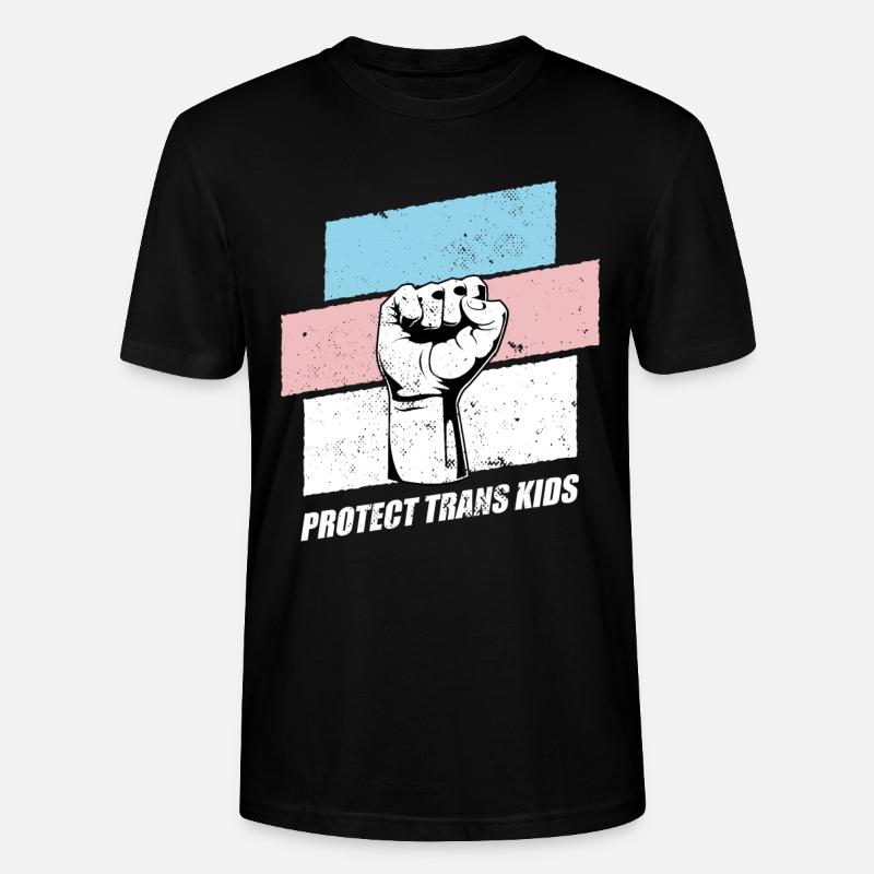 Protéger les enfants trans - T-shirt bio CRAFTER Stanley Stella Unisexe - noir
