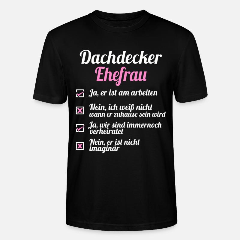 Dachdecker - Stanley/Stella Unisex Bio-T-Shirt CRAFTER - Schwarz