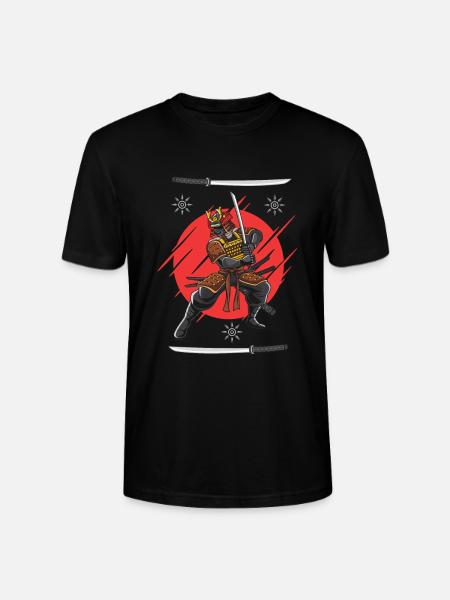 Cools Samouraïs japonais Design - T-shirt bio CRAFTER Stanley Stella Unisexe - noir