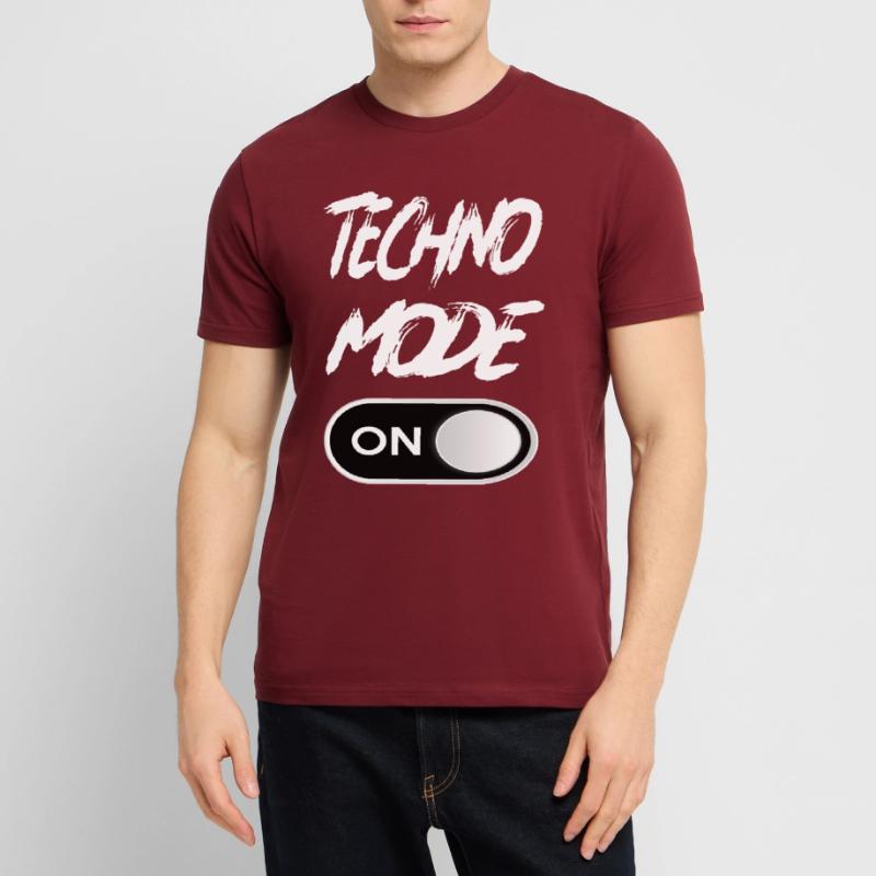 Techno Mode On - Techno Techno Musique Techno T-shirt bio CRAFTER Stanley Stella Unisexe