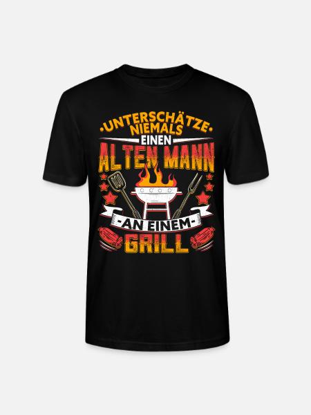 Griller Grillen lustig - Stanley/Stella Unisex Bio-T-Shirt CRAFTER - Schwarz