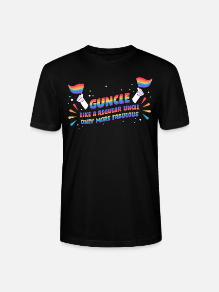 Guncle Uncle Gift - Stanley/Stella CRAFTER Unisex Organic T-Shirt - black