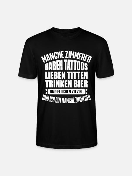 MANCHE ZIMMERER...... - Stanley/Stella Unisex Bio-T-Shirt CRAFTER - Schwarz