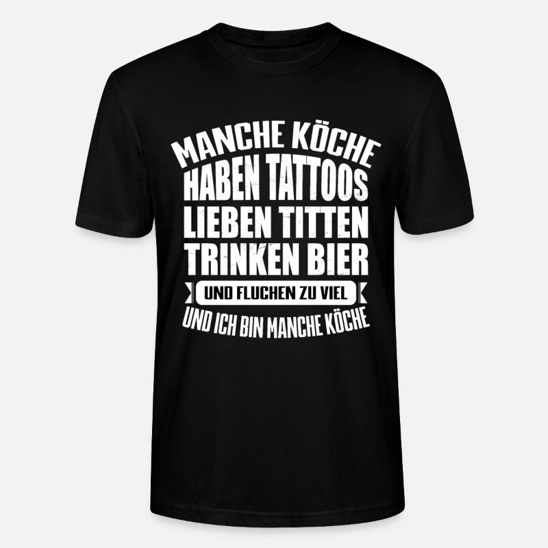 MANCHE KÖCHE.... - Stanley/Stella Unisex Bio-T-Shirt CRAFTER - Schwarz