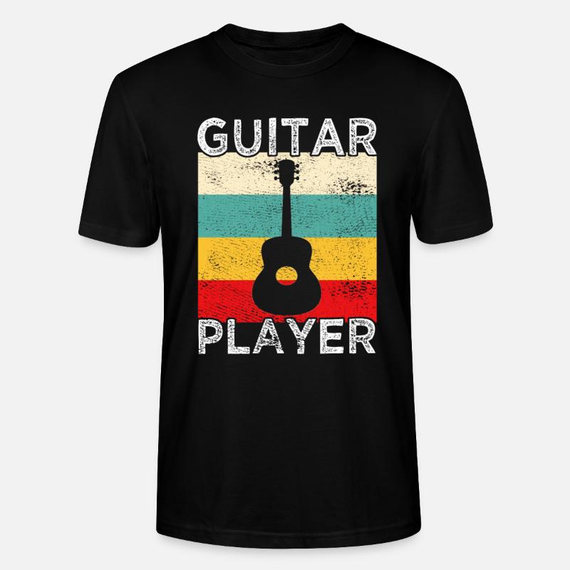 Gitarrist Retro - Stanley/Stella Unisex Bio-T-Shirt CRAFTER - Schwarz