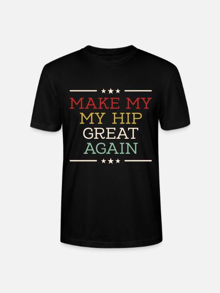 gøre min hofte stor igen - hofte udskiftning - Stanley Stella CRAFTER unisex økologisk-T-shirt - sort