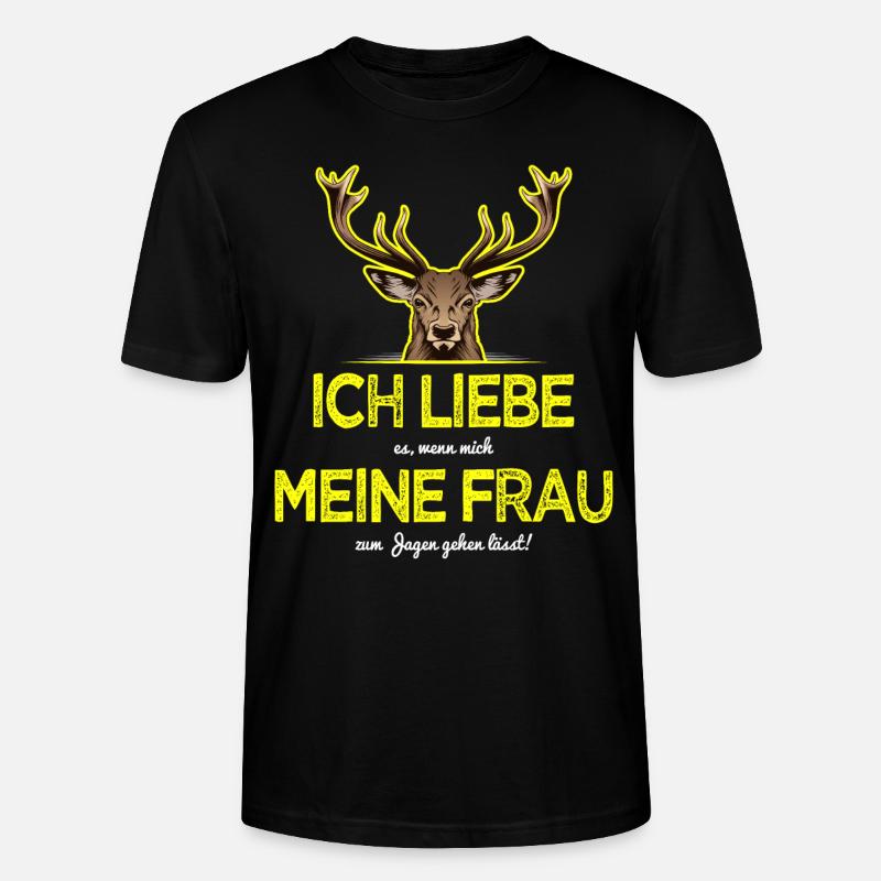 Jäger Sprüche - Stanley/Stella Unisex Bio-T-Shirt CRAFTER - Schwarz