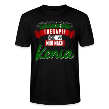 Kenia Urlaub Kenya - Stanley/Stella Unisex Bio-T-Shirt CRAFTER - Schwarz - Vorne - Alina (178cm) & Michal (187cm)