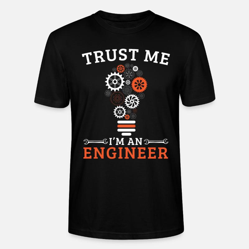 Ingenieur Spruch Abschluss Engineer - Stanley/Stella Unisex Bio-T-Shirt CRAFTER - Schwarz
