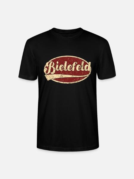 Bielefeld Retro Tshirt Geschenk - Stanley/Stella Unisex Bio-T-Shirt CRAFTER - Schwarz