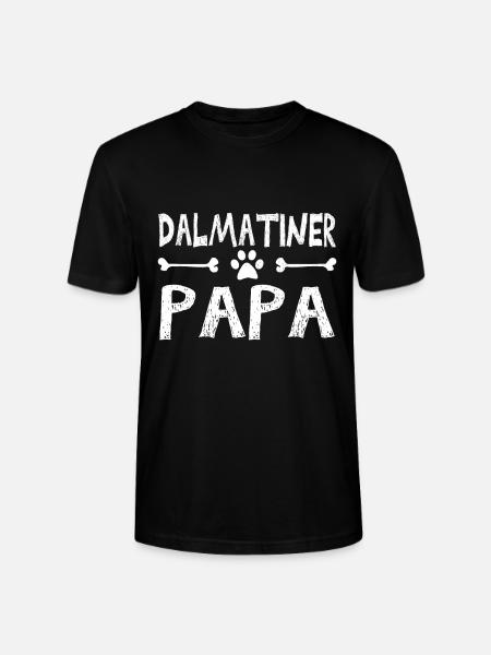 Dalmatiner Papa - Stanley/Stella Unisex Bio-T-Shirt CRAFTER - Schwarz