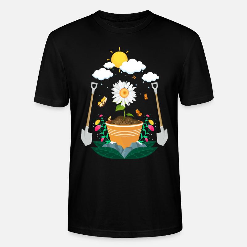 Garten - Stanley/Stella Unisex Bio-T-Shirt CRAFTER - Schwarz