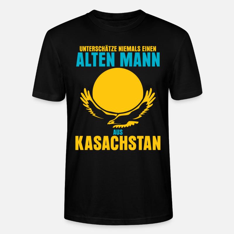Kasachstan - Stanley/Stella Unisex Bio-T-Shirt CRAFTER - Schwarz