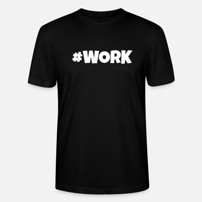 #work - Stanley/Stella Unisex Bio-T-Shirt CRAFTER - Schwarz