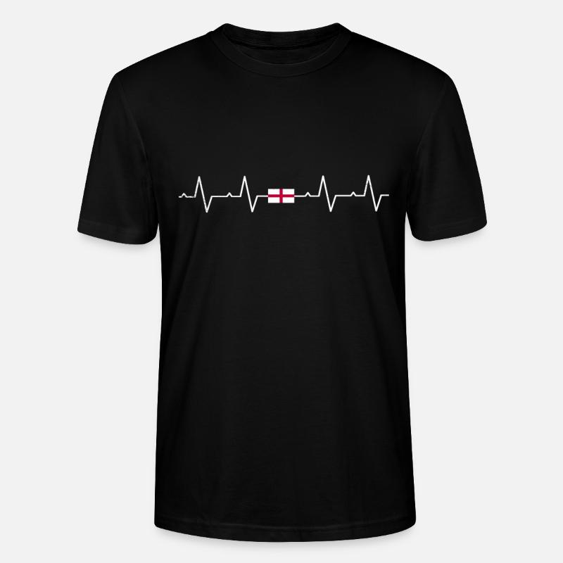 Angleterre Anglais Anglais Drapeau anglais - T-shirt bio CRAFTER Stanley Stella Unisexe - noir