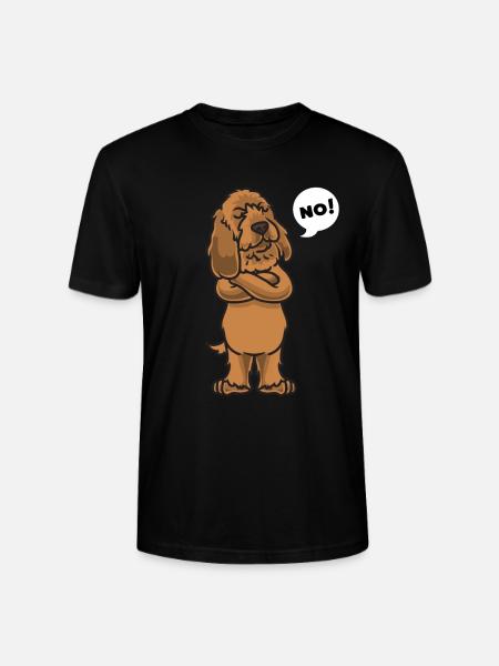 Sturer Basset Fauve de Bretagne Chien - T-shirt bio CRAFTER Stanley Stella Unisexe - noir