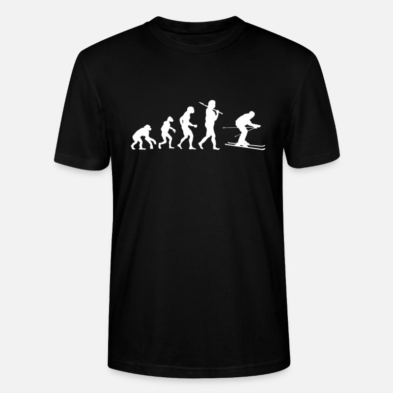 Evolution Ski - T-shirt bio CRAFTER Stanley Stella Unisexe - noir