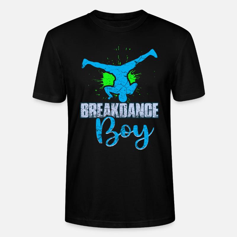 Breakdance Junge Breakdancing Kinder - Stanley/Stella Unisex Bio-T-Shirt CRAFTER - Schwarz