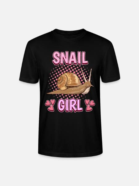 Schnecken snigel flicka - Ekologisk T-shirt CRAFTER unisex från Stanley/Stella - svart