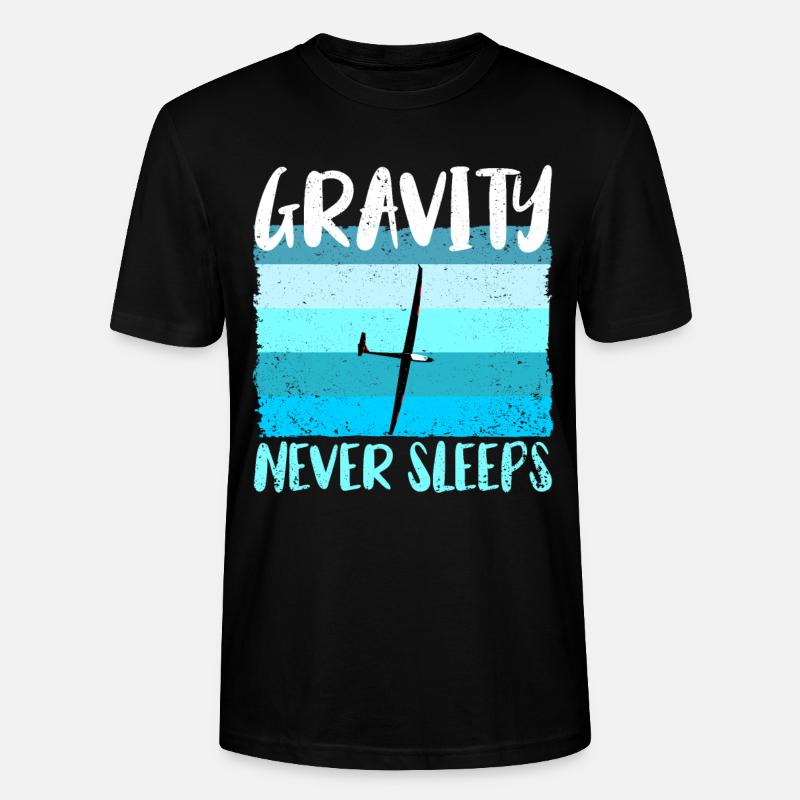Glider Gliding Gliding Glider - Stanley/Stella CRAFTER Unisex Organic T-Shirt - black