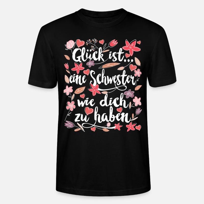 Beste Schwester - Stanley/Stella Unisex Bio-T-Shirt CRAFTER - Schwarz