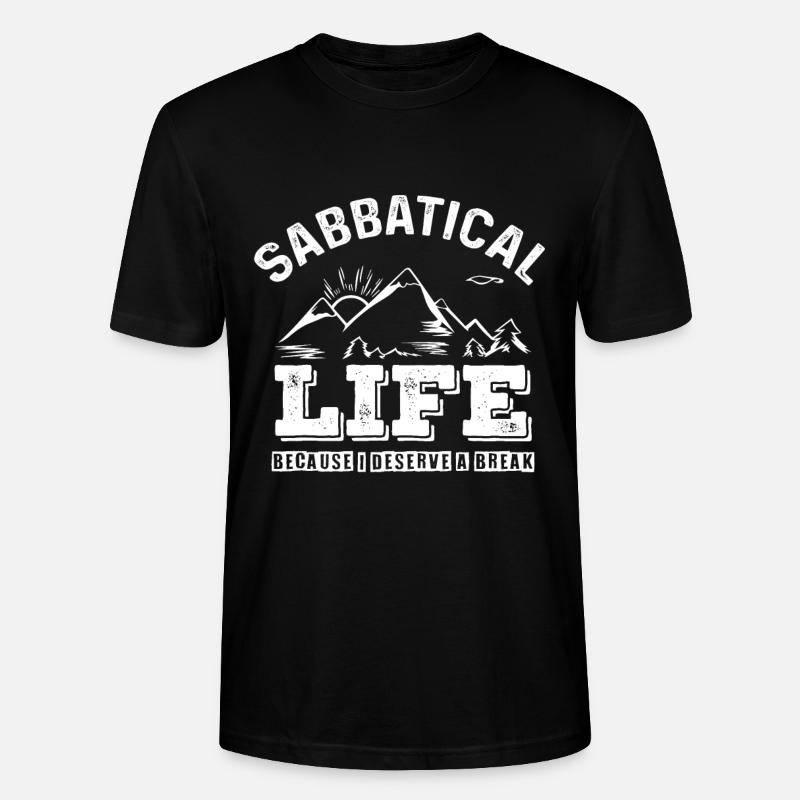 Sabbatical Life Abschlussparty Geschenk - Stanley/Stella Unisex Bio-T-Shirt CRAFTER - Schwarz