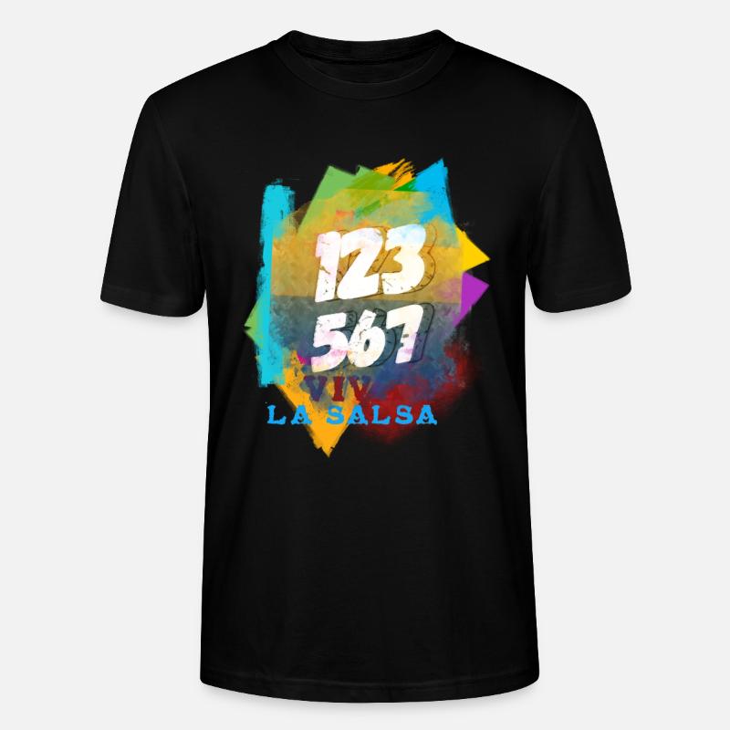Salsa Danse Salsa 123 567 - T-shirt bio CRAFTER Stanley Stella Unisexe - noir
