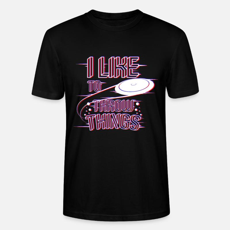 Frisbee throw things - Stanley/Stella CRAFTER Unisex Organic T-Shirt - black