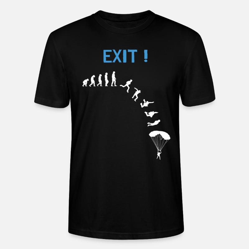 Skydiver Evolution Parachutistes - T-shirt bio CRAFTER Stanley Stella Unisexe - noir