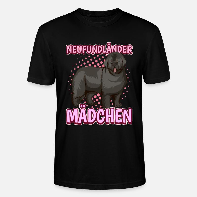 Neufundländer Mädchen - Stanley/Stella Unisex Bio-T-Shirt CRAFTER - Schwarz