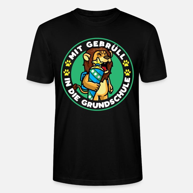 Scolarisation lion lion - T-shirt bio CRAFTER Stanley Stella Unisexe - noir