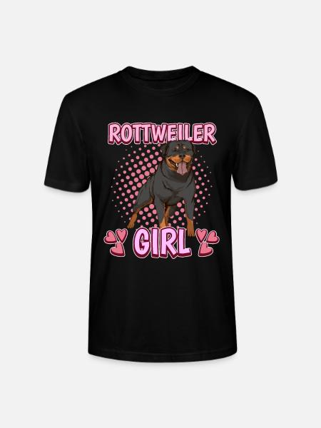 Rottweiler Girl - Stanley/Stella Unisex Bio-T-Shirt CRAFTER - Schwarz