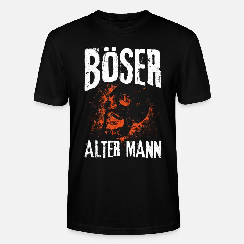 Böser Alter Mann Männer - Stanley/Stella Unisex Bio-T-Shirt CRAFTER - Schwarz