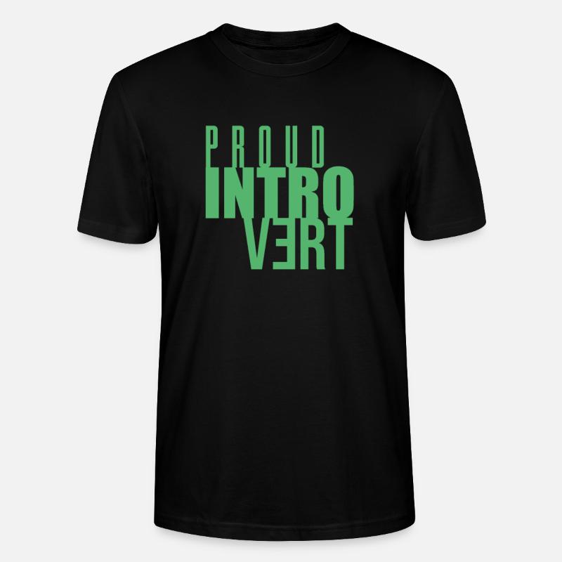 Timide introverti fier Introverti Introverti - T-shirt bio CRAFTER Stanley Stella Unisexe - noir