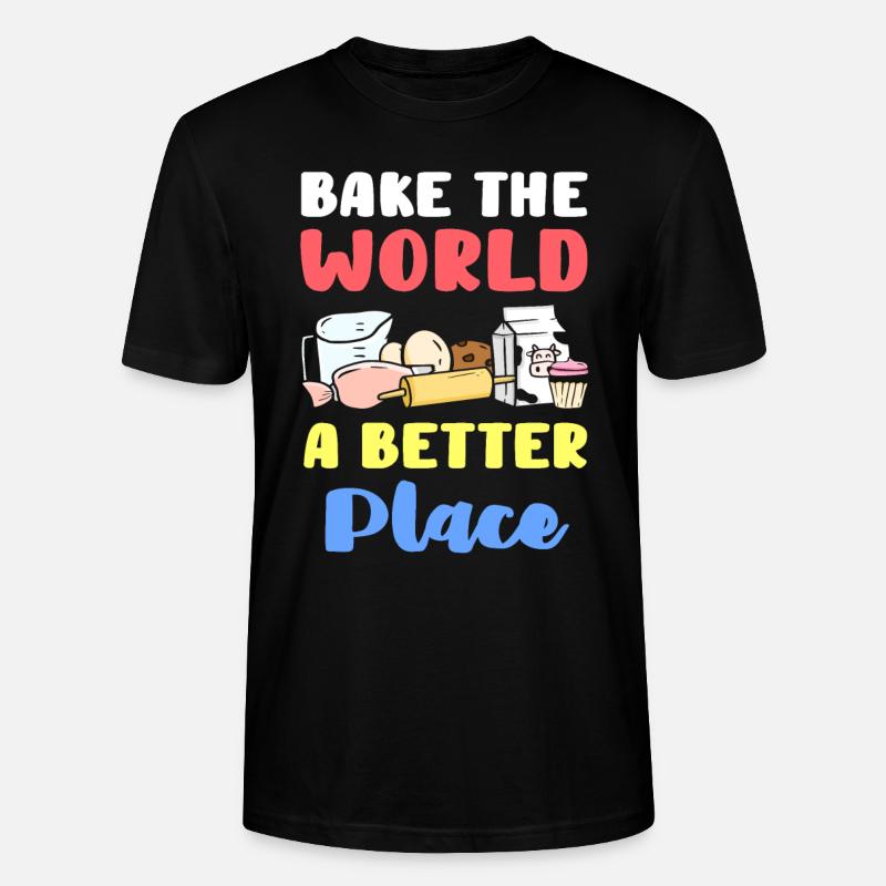 Backen Bäcker - Stanley/Stella Unisex Bio-T-Shirt CRAFTER - Schwarz