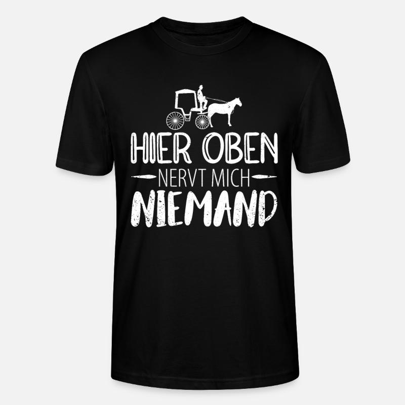 Kutscher Kutsche Pferdekutscher Kutschieren - Stanley/Stella Unisex Bio-T-Shirt CRAFTER - Schwarz