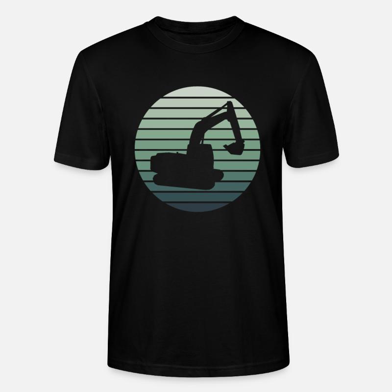 Baggerfahrer Baggern Baggerfahren Bagger - Stanley/Stella Unisex Bio-T-Shirt CRAFTER - Schwarz