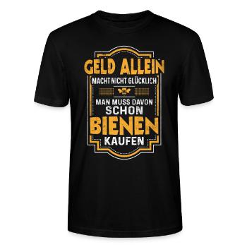 Imker Biene Bienenzüchter Lustige Bienen - Stanley/Stella Unisex Bio-T-Shirt CRAFTER - Schwarz - Vorne - Alina (178cm) & Michal (187cm)