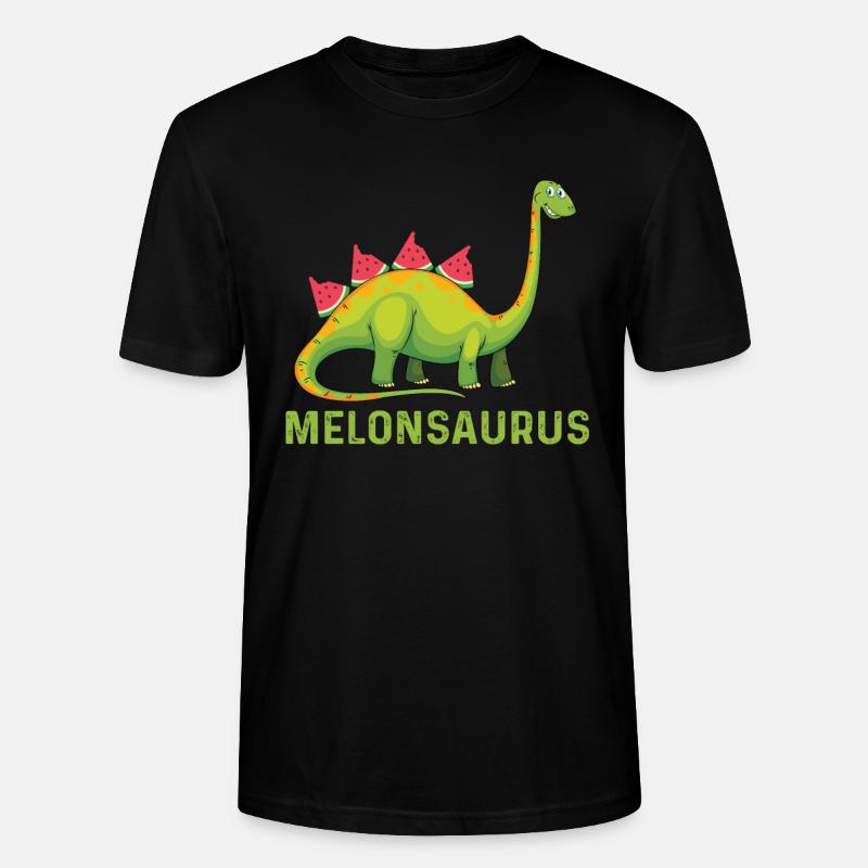 Pastèque cadeau de dinosaure - T-shirt bio CRAFTER Stanley Stella Unisexe - noir