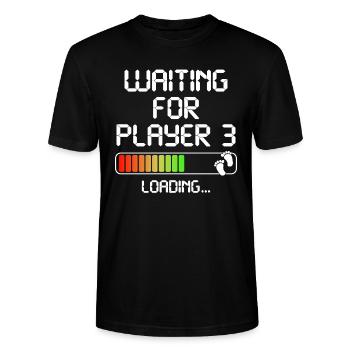 Werdender Papa Werdende Mama Eltern Vater Mutter - Stanley/Stella Unisex Bio-T-Shirt CRAFTER - Schwarz - Vorne - Alina (178cm) & Michal (187cm)