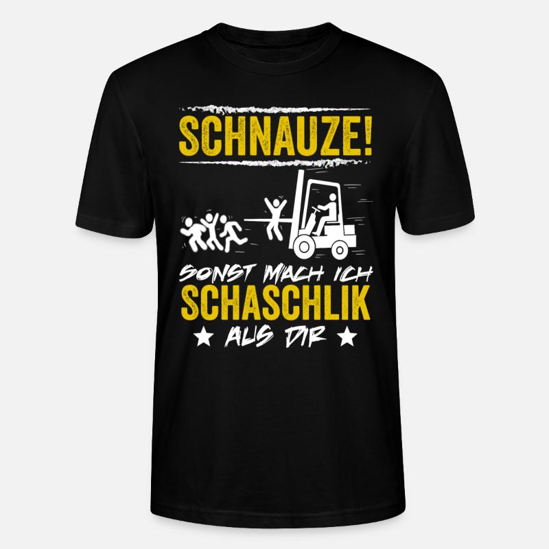 Lagerist Gabelstapler Stapler Staplerfahrer - Stanley/Stella Unisex Bio-T-Shirt CRAFTER - Schwarz